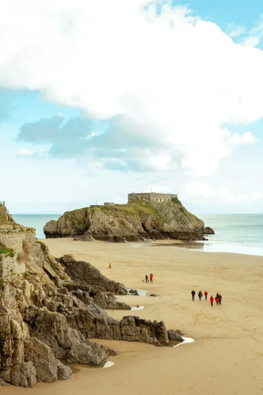 Tenby, a charming harbor town and resort