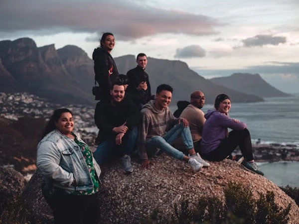 Group of people enjoying corporate travel